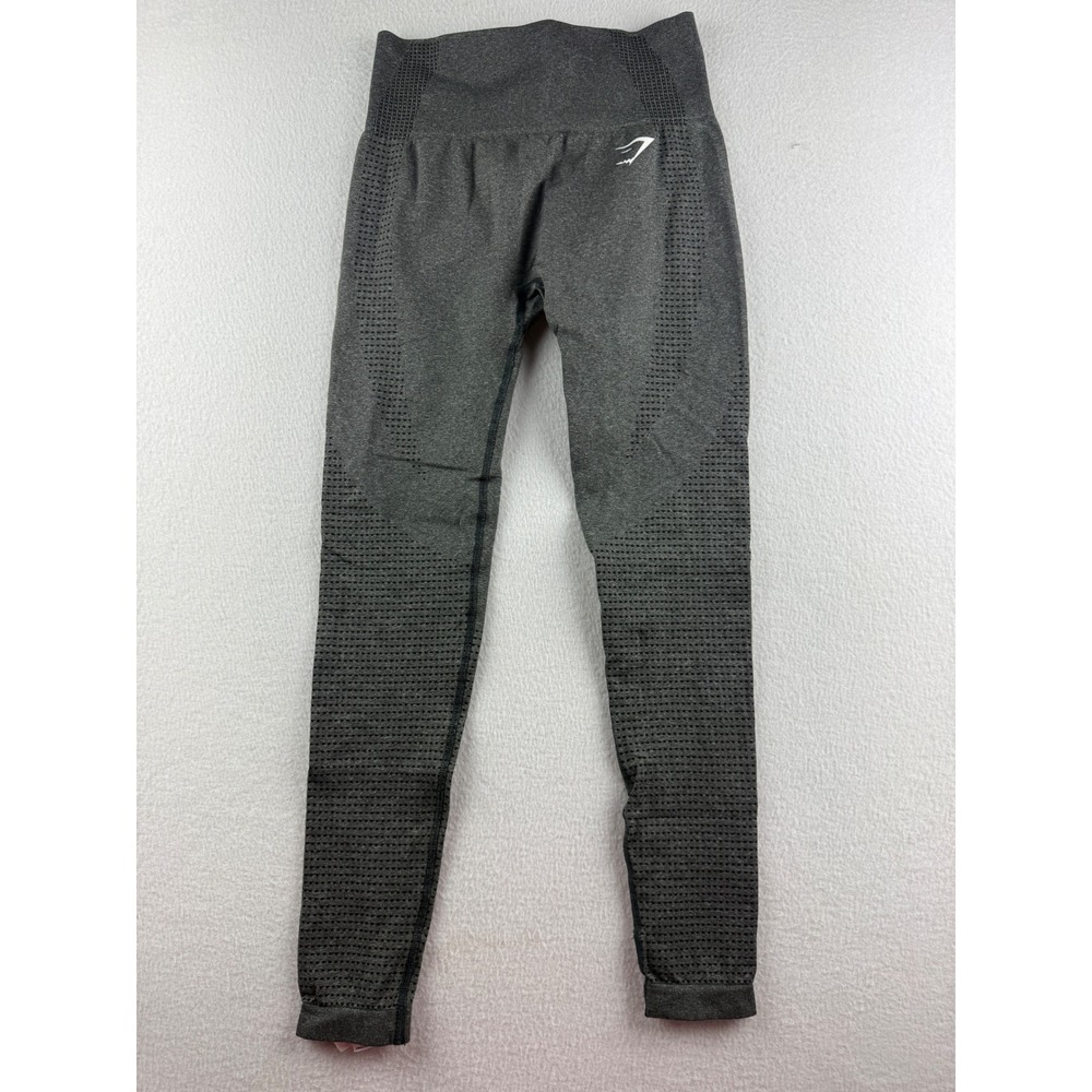 Gymshark Energy+ Seamless Leggings Charcoal Grey Marl High Waist Small GLLG5336